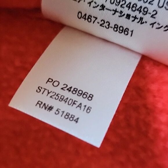 Patagonia Women's Jacket Micro Tech Fleece Coral Red XL NEW - Picture 13 of 14